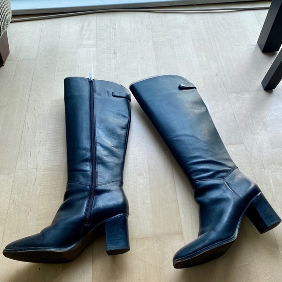 Black Leather Upper Boots - Picture 5 of 5